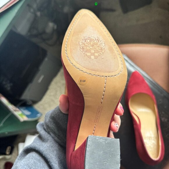 Vince Camuto Block Heel - Red - Picture 3 of 4